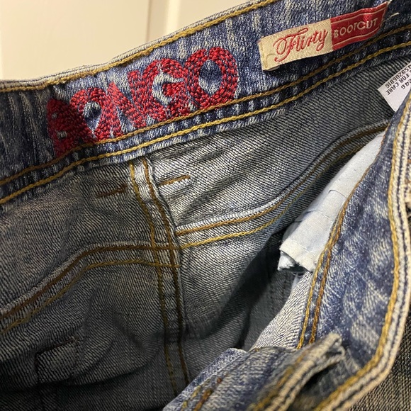 Great Condition Y2K Bongo Denim Bootcut Dirty Wash Jeans size 15 - Picture 4 of 6